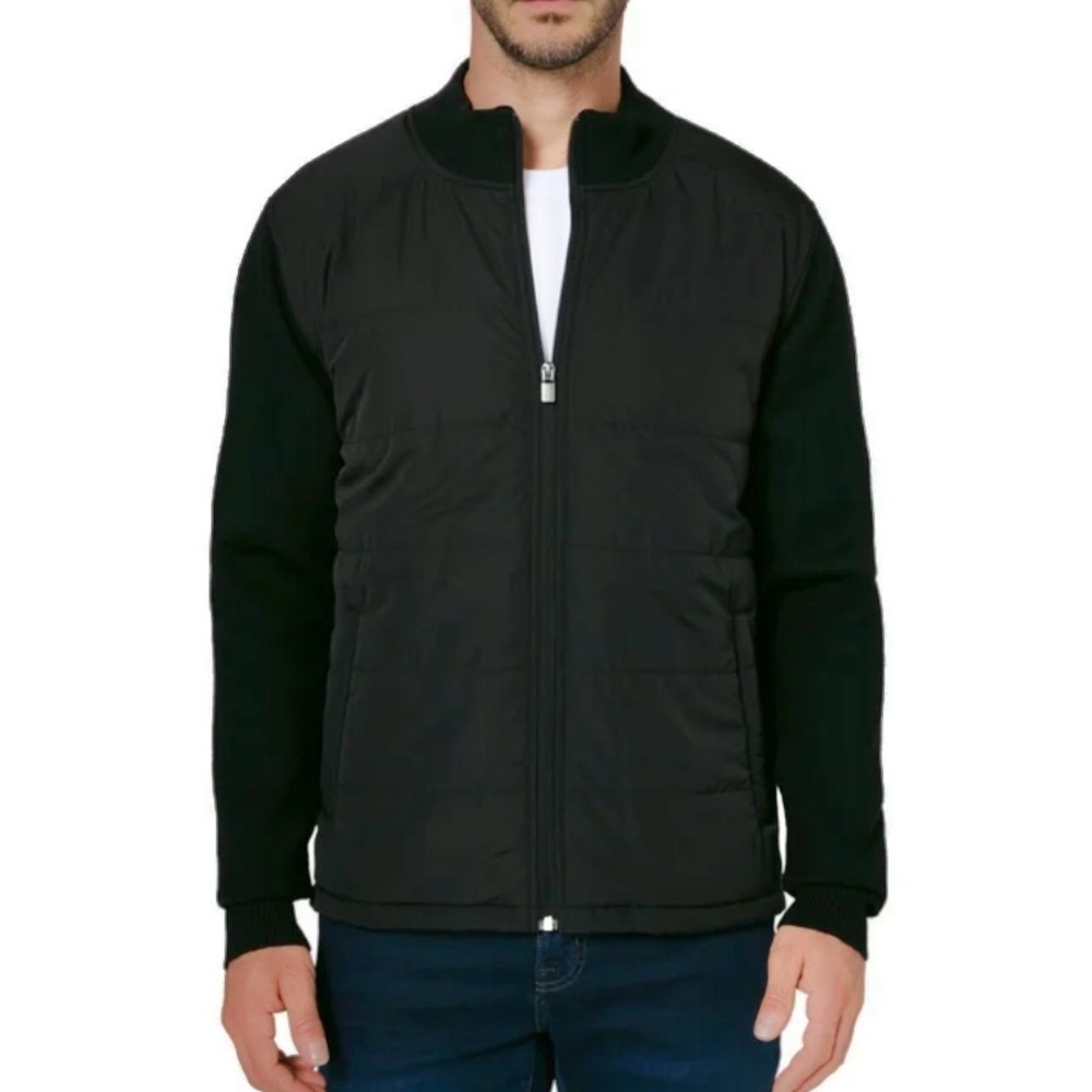 NEW INFINITY Men’s Quilted Black Jacket Size Medium